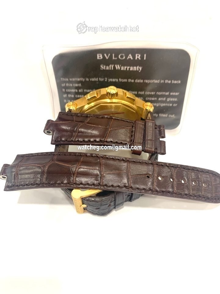 Bulgari Diagono Mens watch Unisex Automatic Yellow gold DP42 4