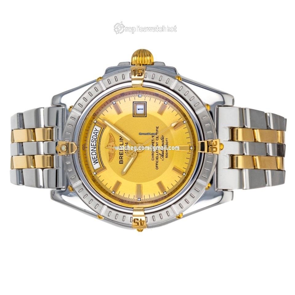 Breitling Headwind Mens watch Unisex Automatic Gold Steel B45355 4