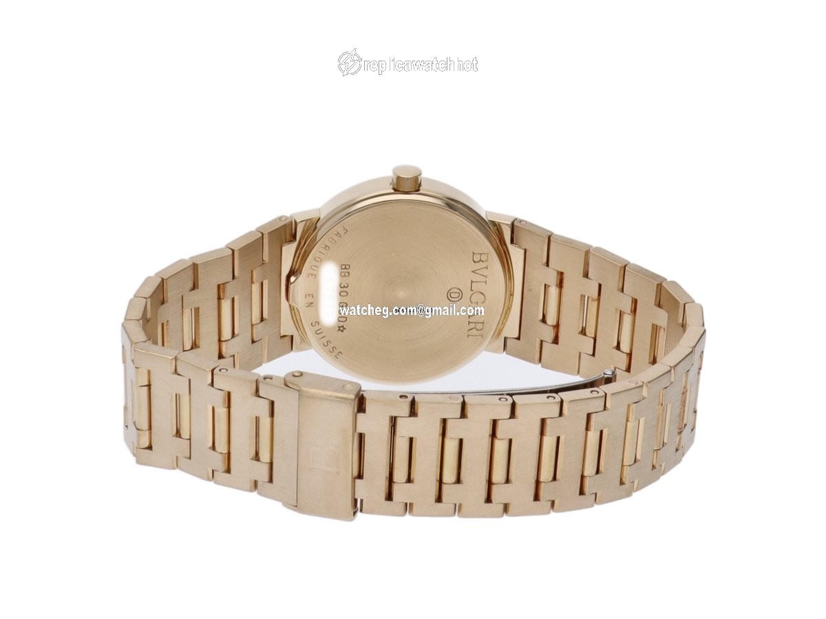 Bulgari Bulgari Mens watch Unisex Quartz Yellow gold BB30GGD 4