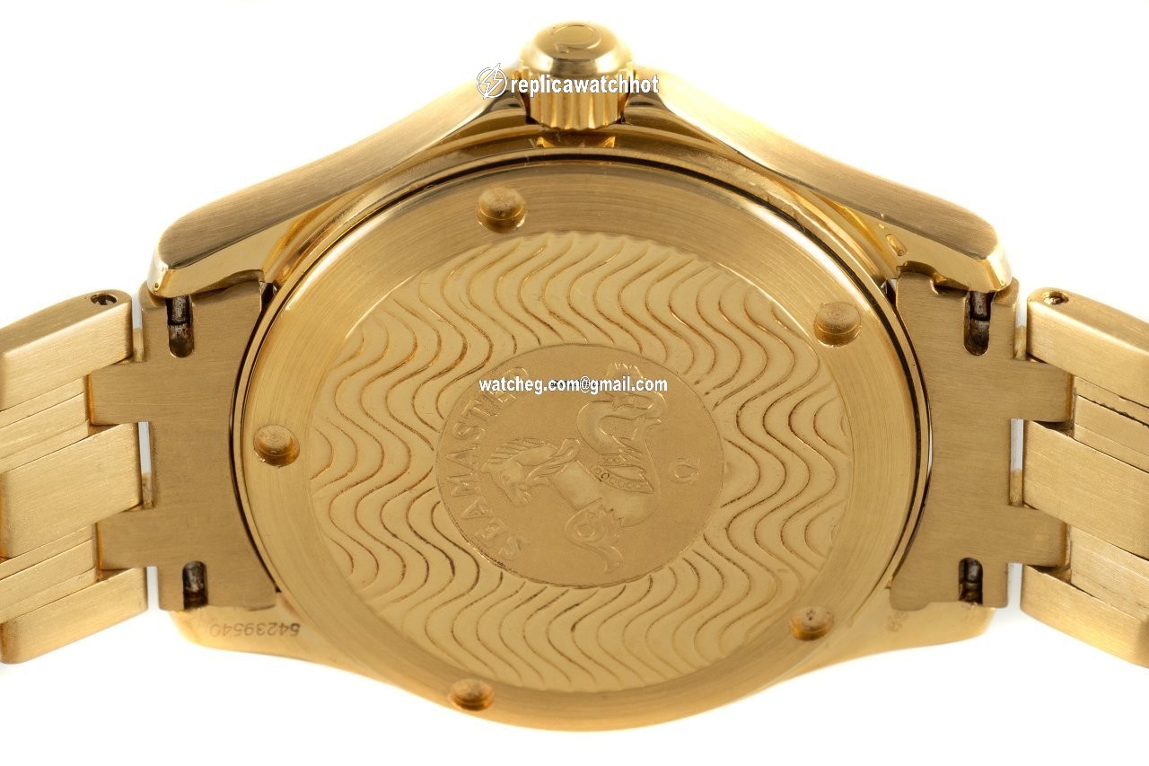 Omega Seamaster Mens watch Unisex Quartz Yellow gold 196.1501 4