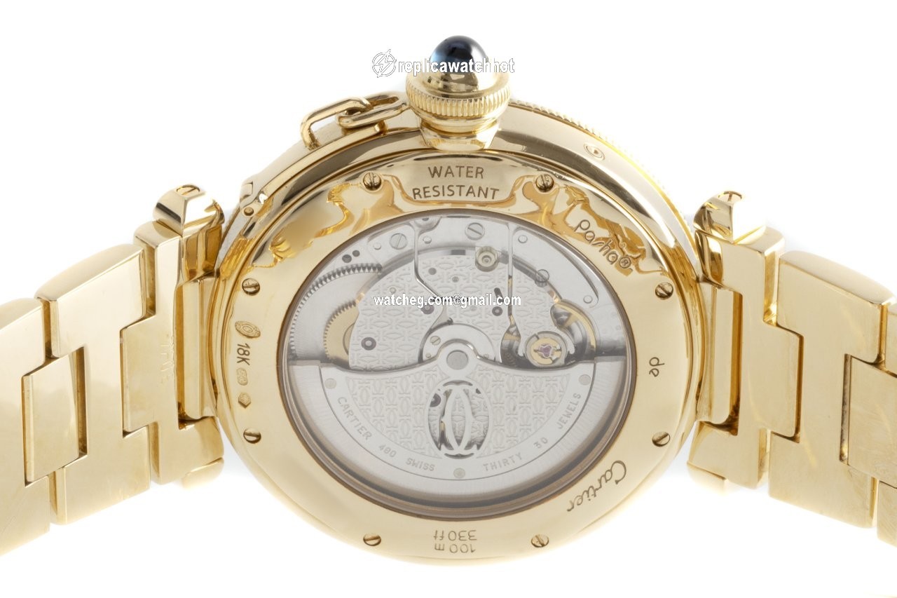 Cartier Pasha Mens watch Unisex Automatic Yellow gold 2395 4