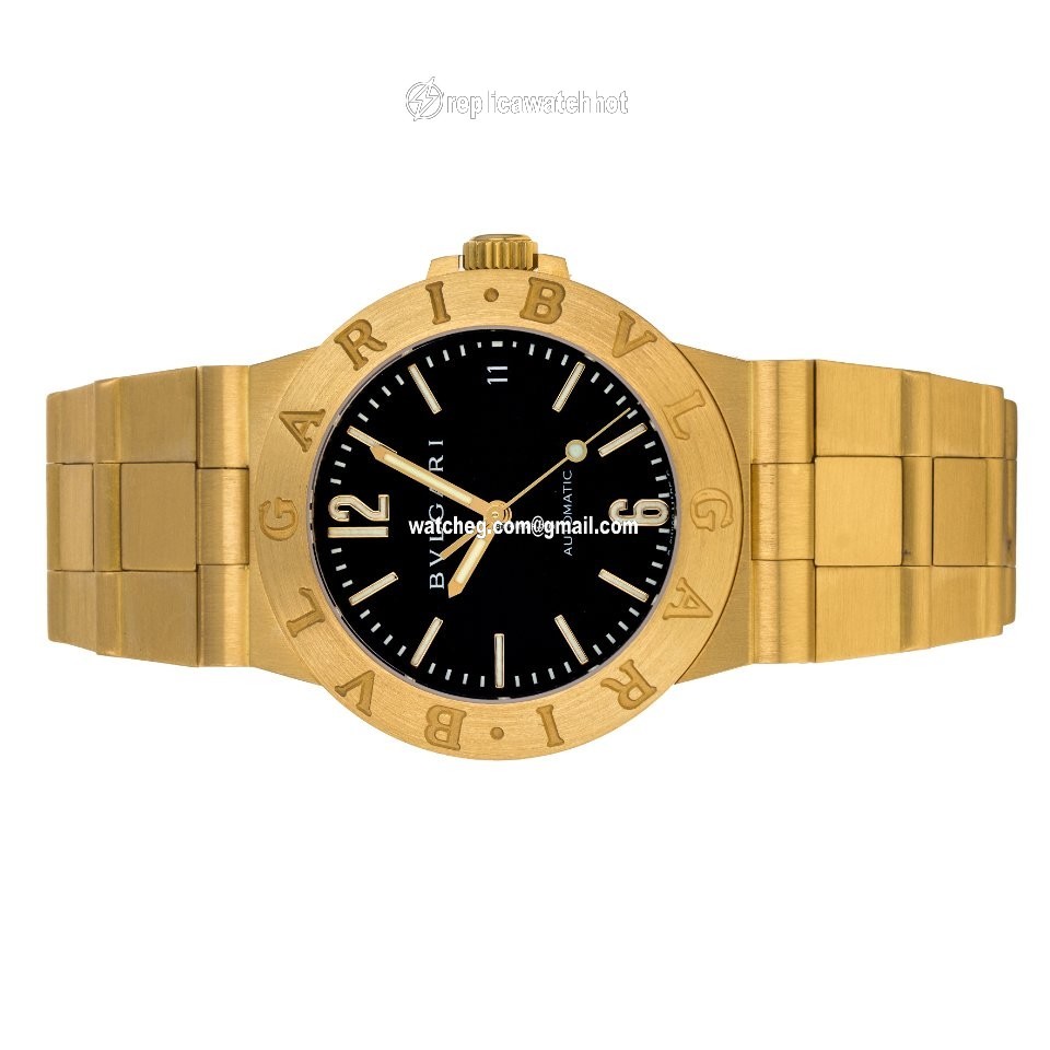 Bulgari Diagono Mens watch Unisex Automatic Yellow gold LCV 35 G 4
