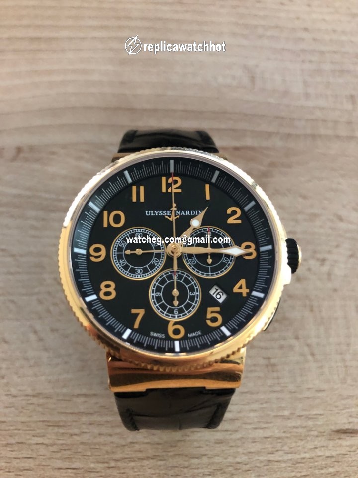 Ulysse Nardin Marine Chronograph Mens watch Unisex Automatic Rose gold 1506-150 62 4