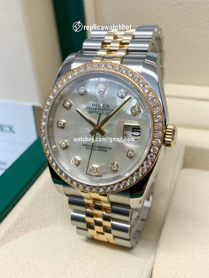 Rolex Datejust 36 Gold Steel Automatic 116243 4