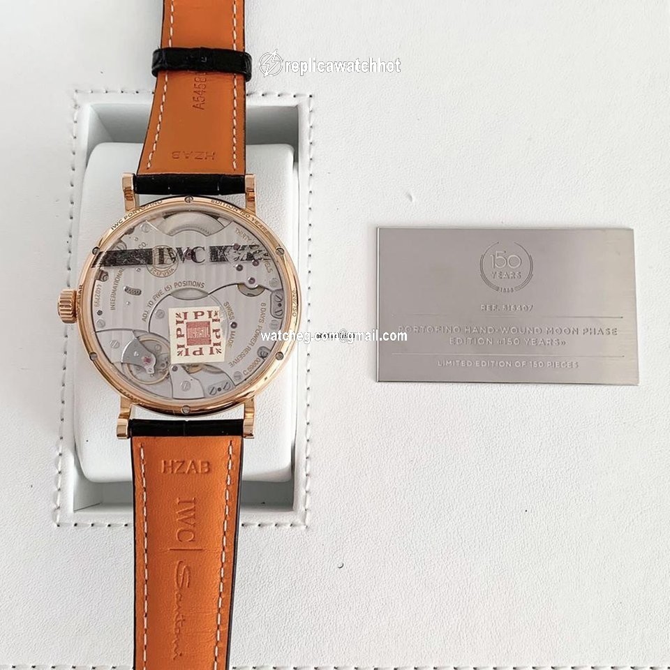 IWC Portofino Hand-Wound Mens watch Unisex Manual winding Red gold IW516407 4