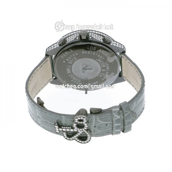 Jacob & Co. Five Time Zone Quartz Steel JC-2BCDADC 4