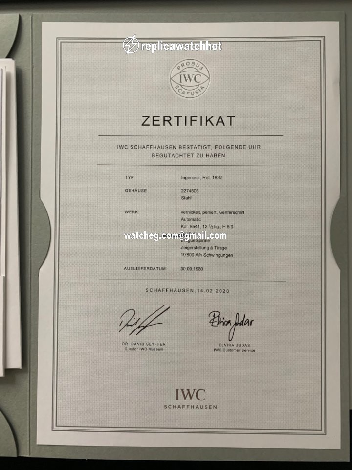 IWC Ingenieur Jumbo Mens watch Unisex Automatic Steel IW1832 Ingenieur Jumbo SL 4