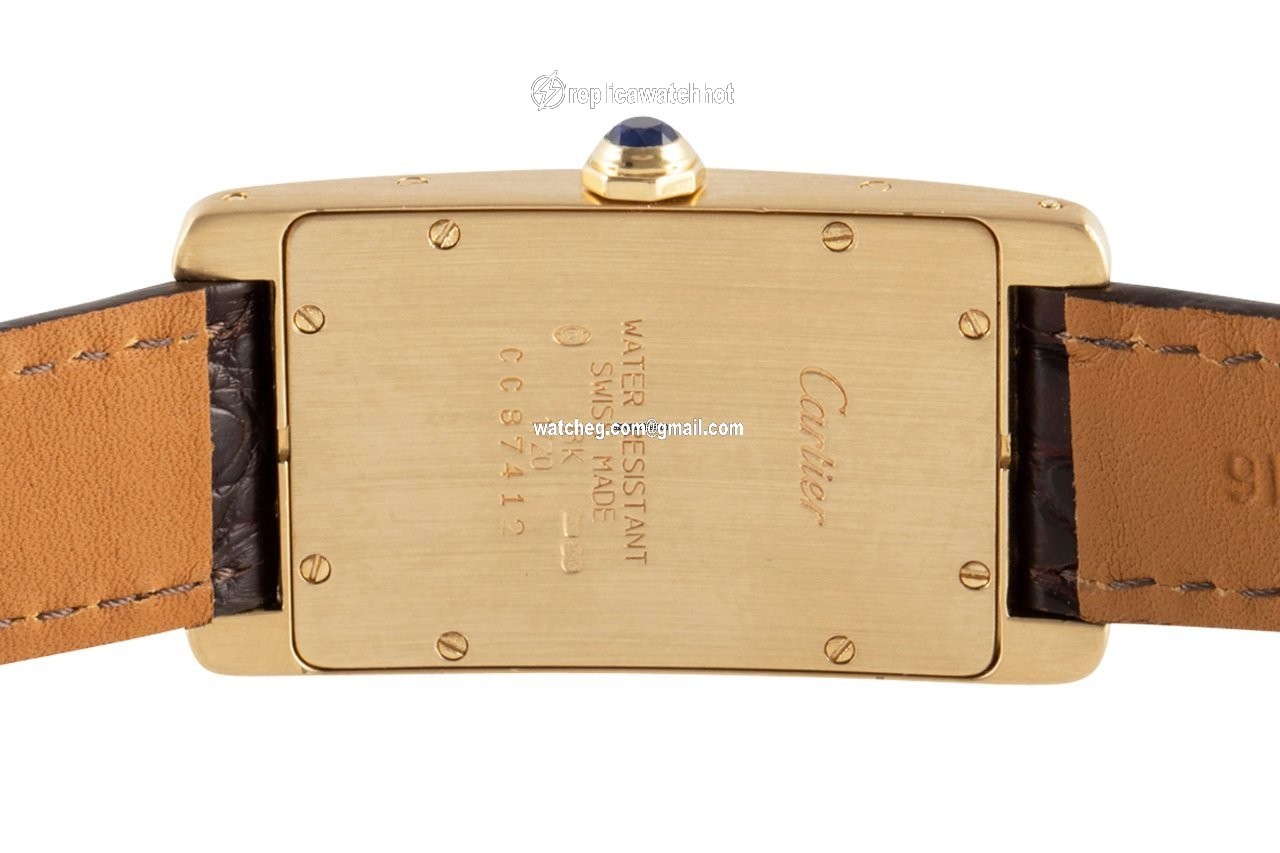 Cartier Tank Americaine Mens watch Unisex Quartz Yellow gold 1720 4