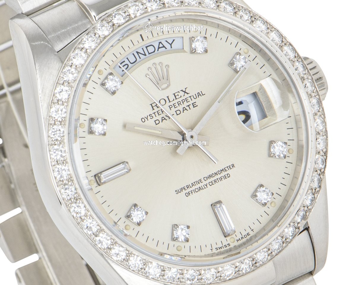 Rolex Day-Date 36 Mens watch Unisex Platinum Automatic 18046 4