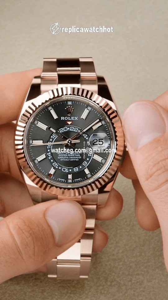 Rolex Sky-Dweller Mens watch Unisex Rose gold Automatic 326235-0005 4
