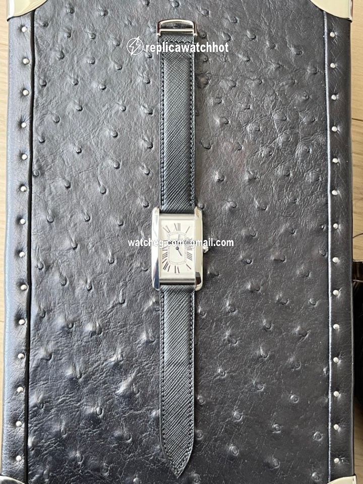 Cartier Tank Americaine Mens watch Unisex Manual winding Platinum 1734 4
