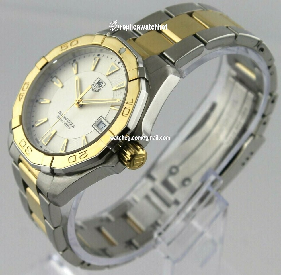 TAG Heuer Aquaracer Quartz Gold Steel WAY1120.BB0930 4