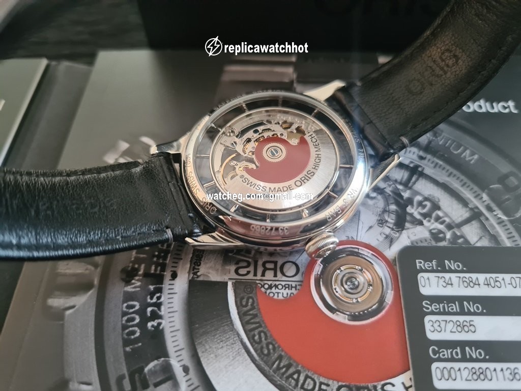 Oris Artelier Translucent Skeleton Mens watch Unisex Automatic Steel 01 734 7684 4051-07 1 21 73FC 4