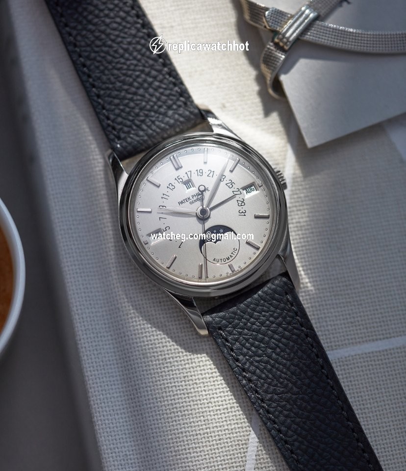 Patek Philippe Perpetual Calendar Mens watch Unisex Automatic White gold 5050G, Perpetual Calendar, White Gold 4