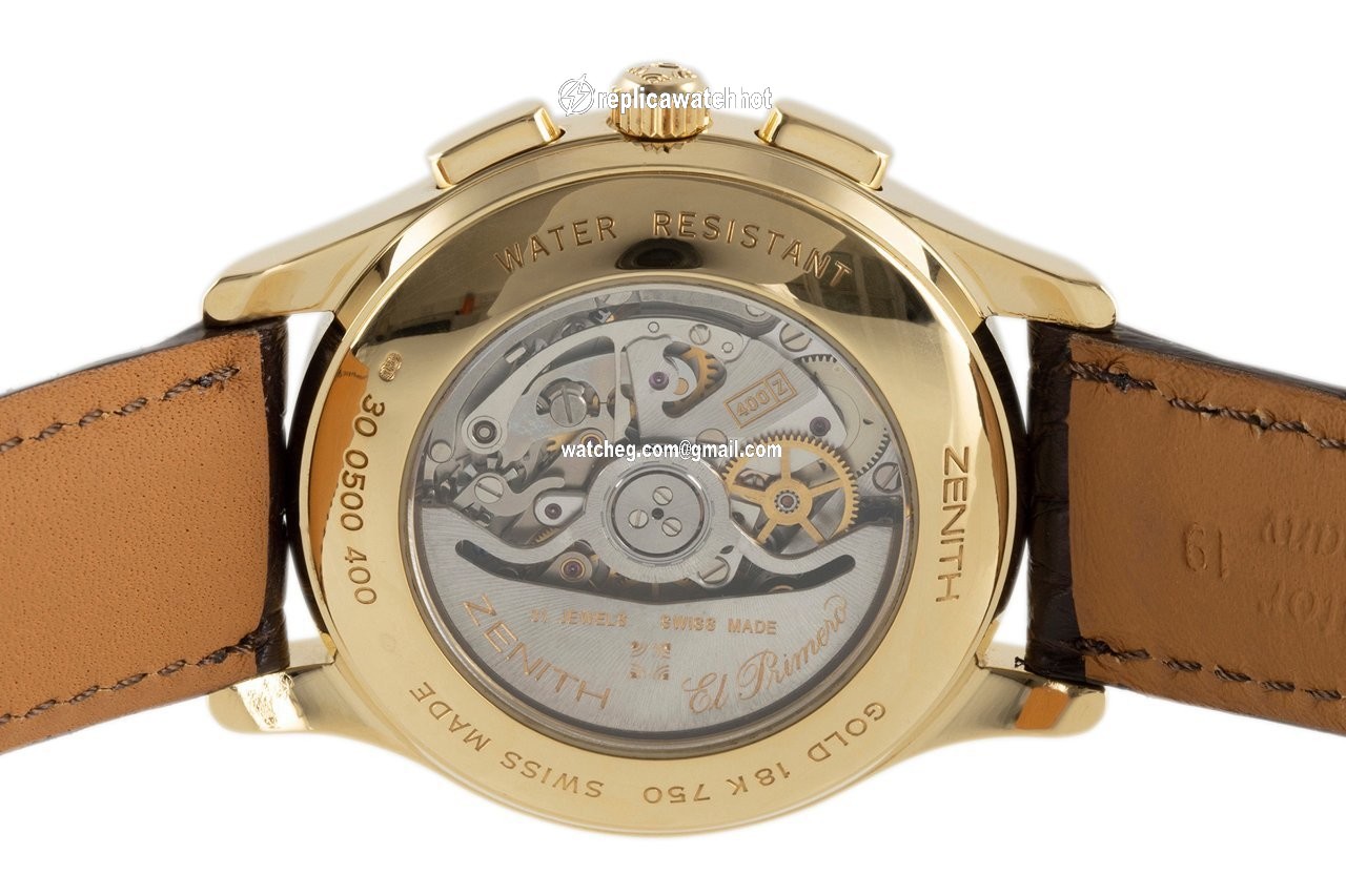 Zenith El Primero Chronograph Mens watch Unisex Automatic Yellow gold 30.0500.400 4