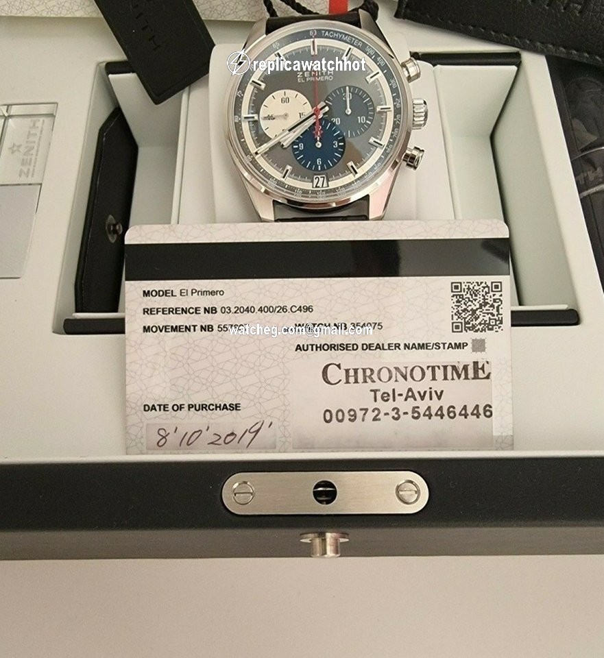 Zenith El Primero 36000 VpH Mens watch Unisex Automatic Steel 03.2040.400 26.C496 4