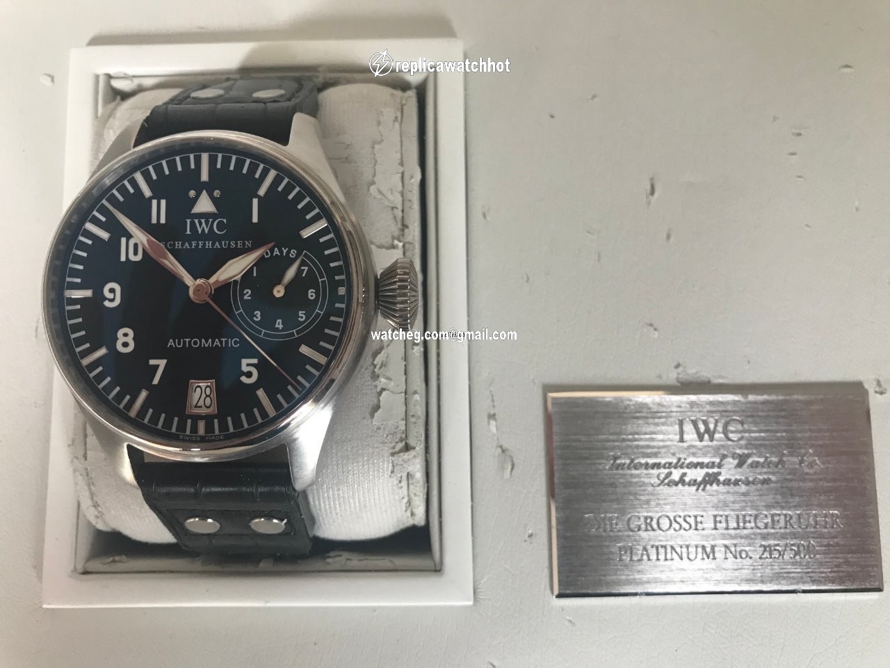 IWC Big Pilot Mens watch Unisex Automatic Platinum IW5002 4