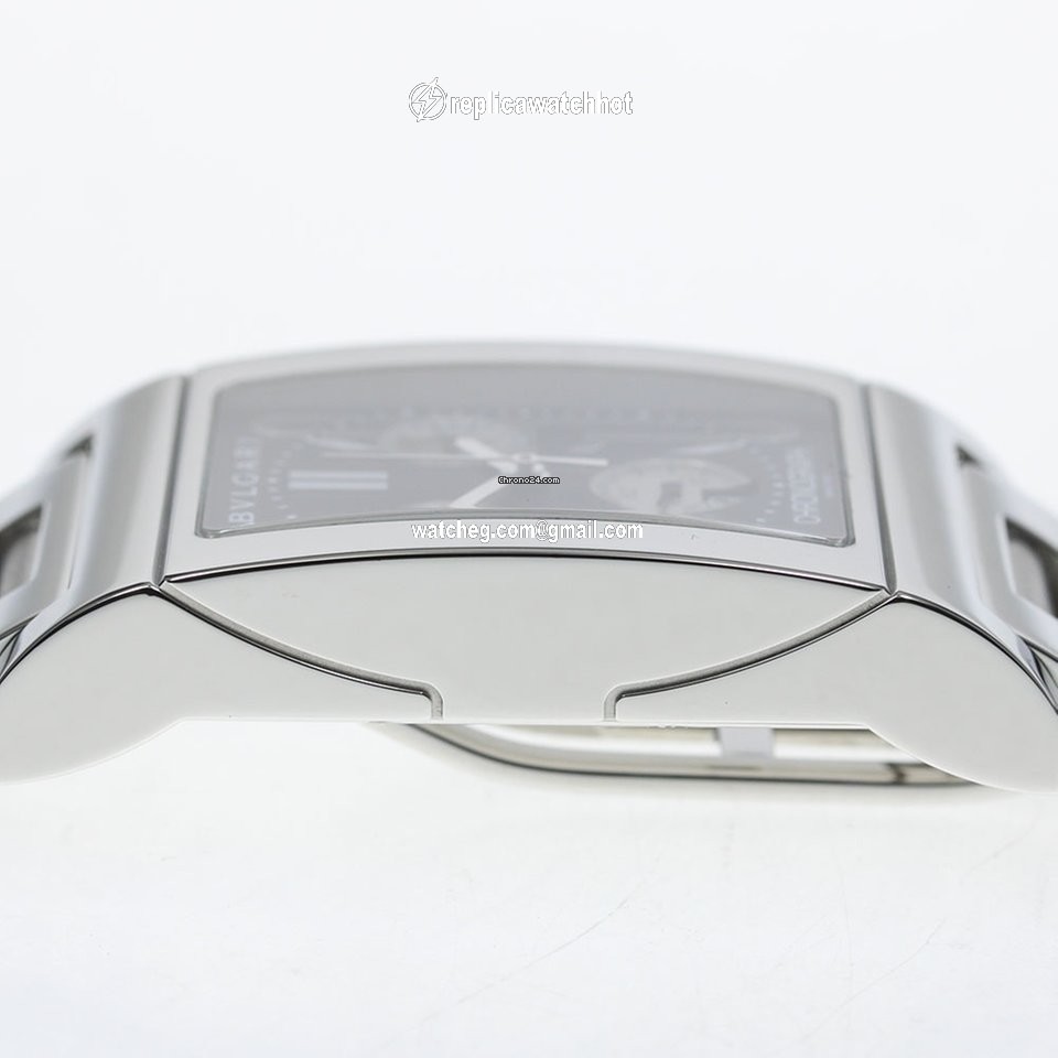Bulgari Rettangolo Mens watch Unisex Quartz Steel RTC49S 4