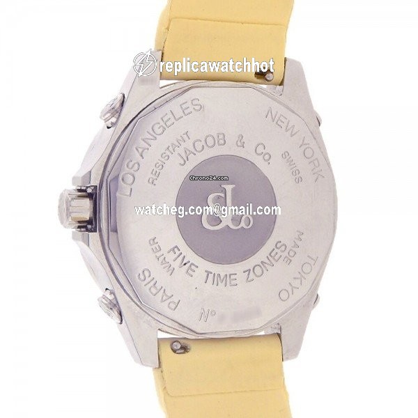 Jacob & Co. Five Time Zone Mens watch Unisex Quartz Steel JCM44 4