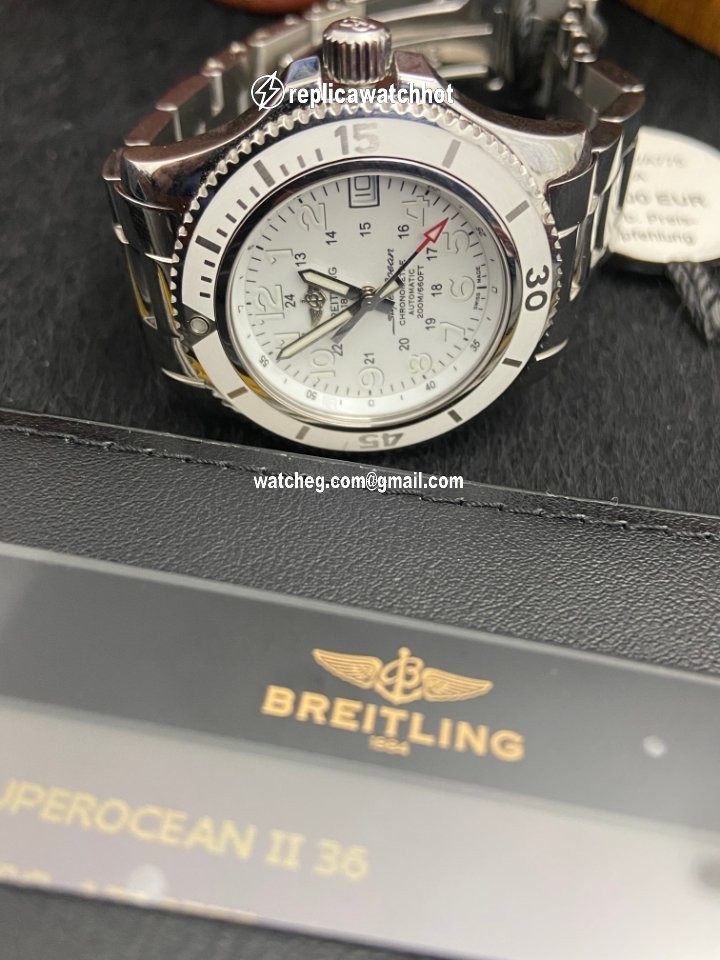 Breitling Superocean II 36 Womens watch Automatic Steel A17312D2 A775-179A 4