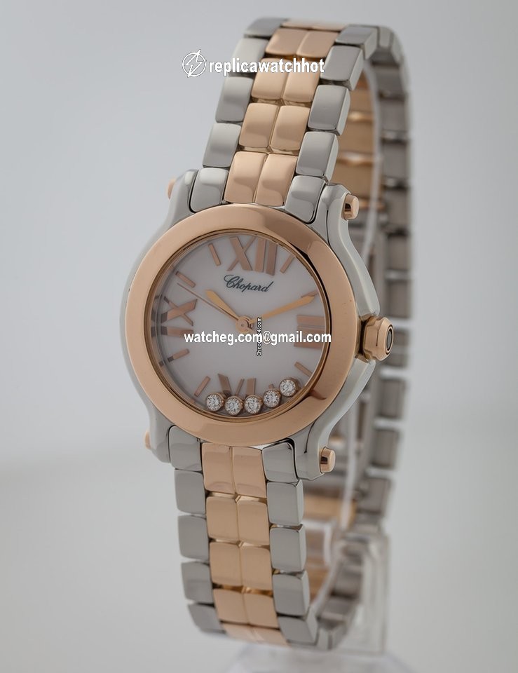 Chopard Happy Sport Womens watch Quartz Gold Steel 278509-6003 4
