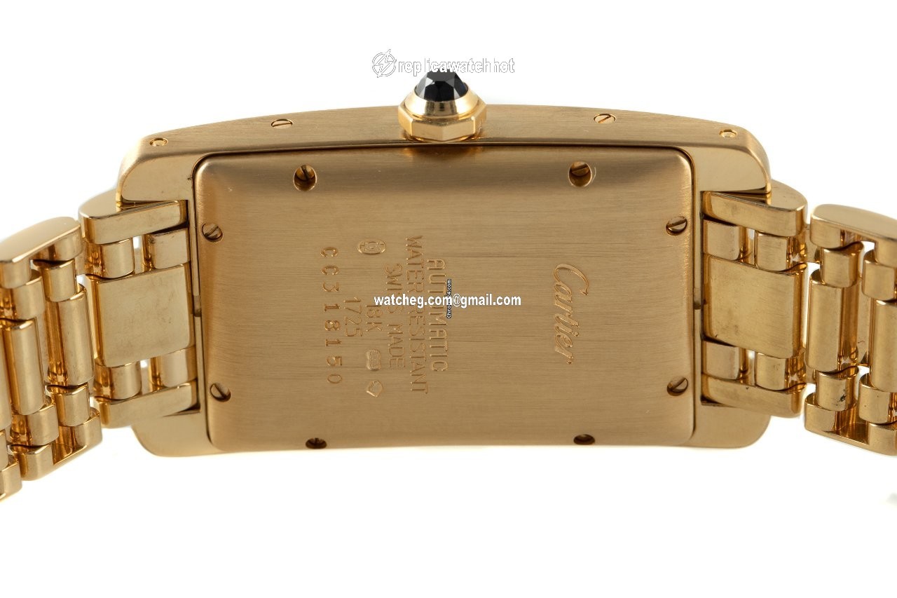 Cartier Tank Americaine Mens watch Unisex Automatic Yellow gold 1725 4