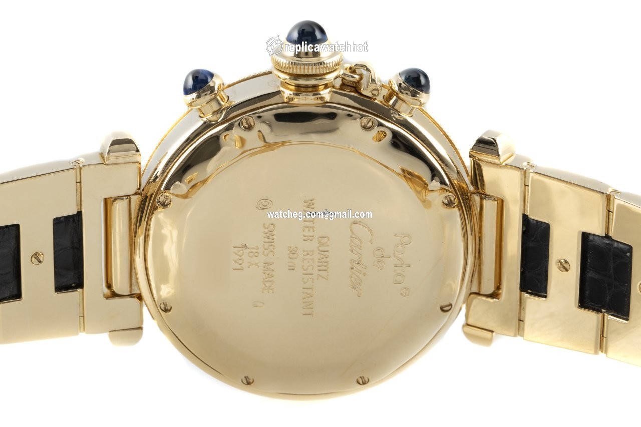 Cartier Pasha Mens watch Unisex Quartz Yellow gold 30009 4