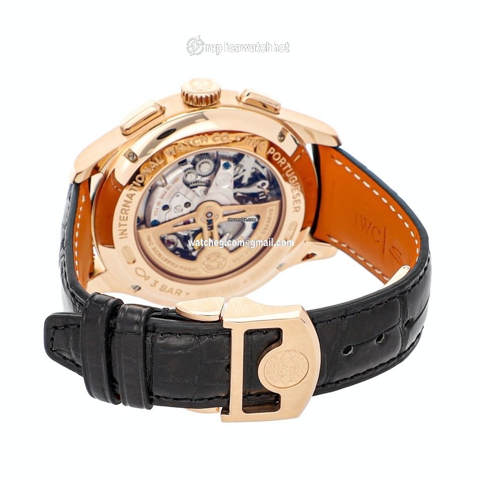 IWC Portuguese Perpetual Calendar Digital Date-Month Mens watch Unisex Automatic Rose gold IW3972-04 4