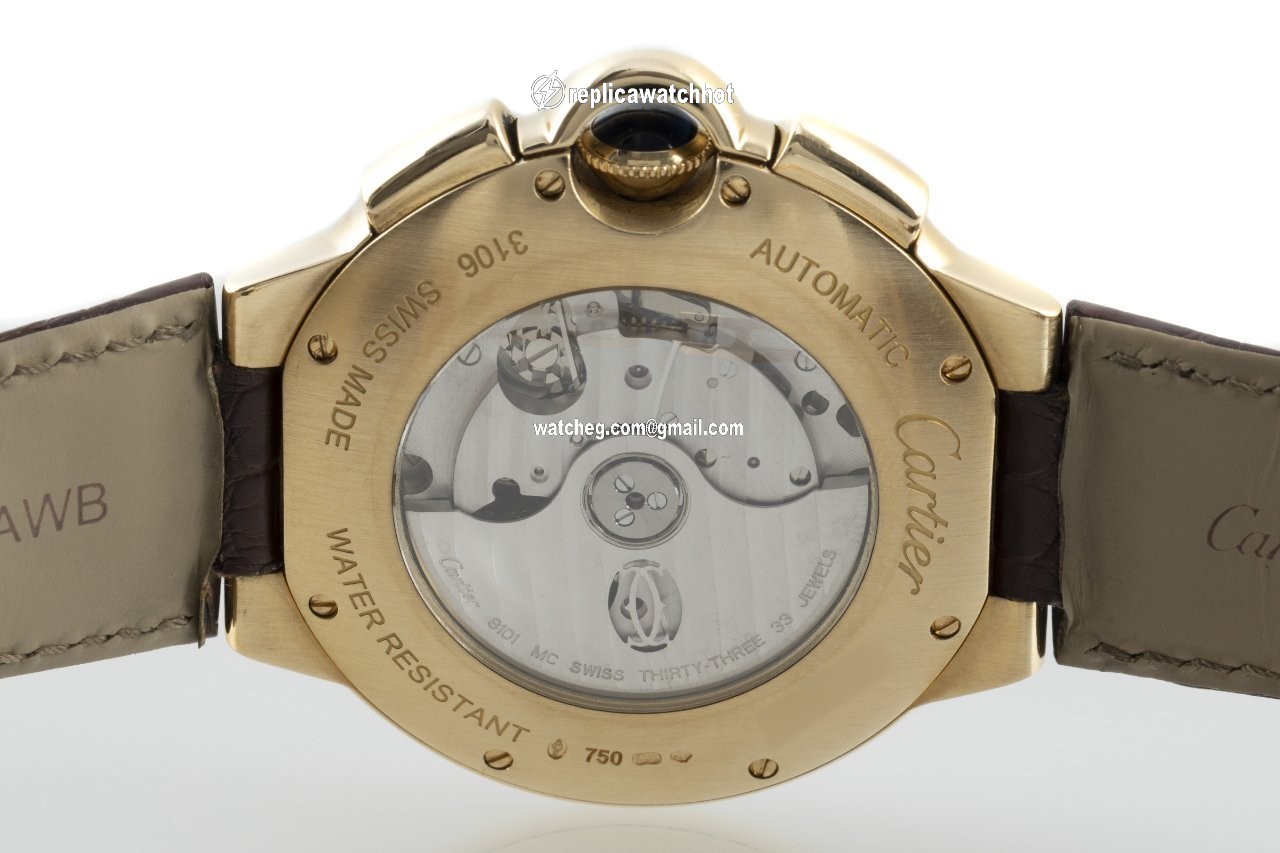 Cartier Ballon Bleu 44mm Mens watch Unisex Automatic Yellow gold W6920009 4