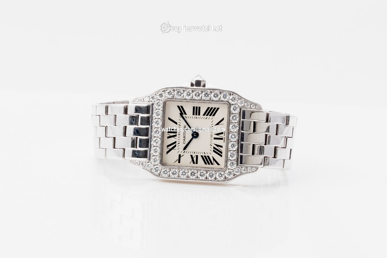 Cartier Santos Demoiselle Womens watch Quartz White gold WF9003Y8 4