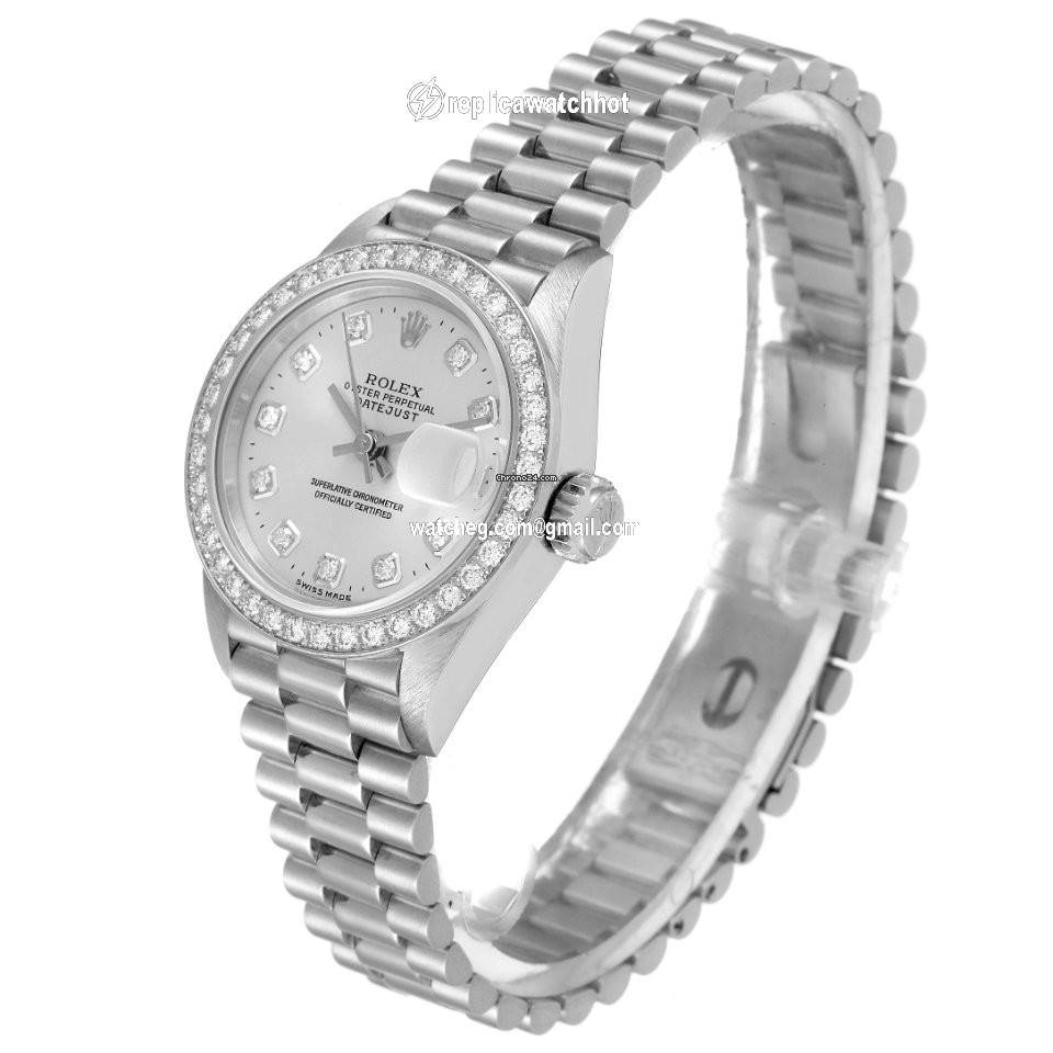 Rolex Lady-Datejust Womens watch Platinum Automatic 69136 4