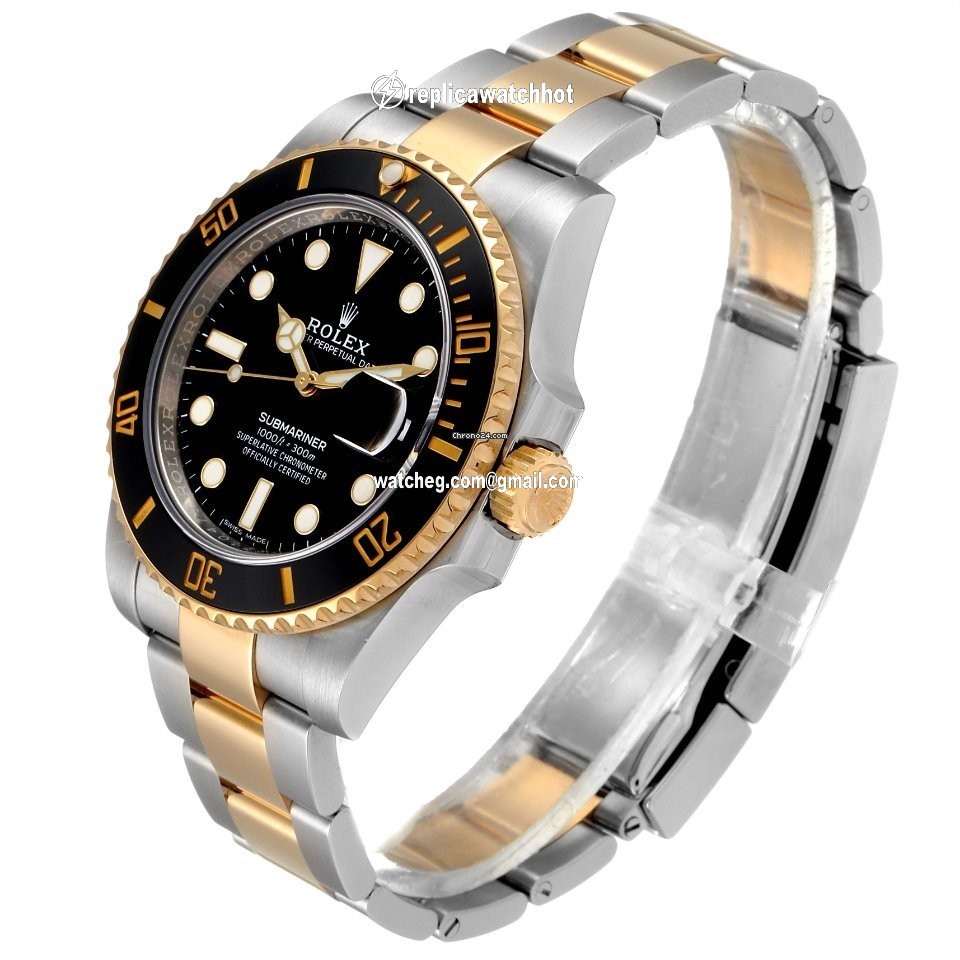 Rolex Submariner Date Mens watch Unisex Gold Steel Automatic 116613 4