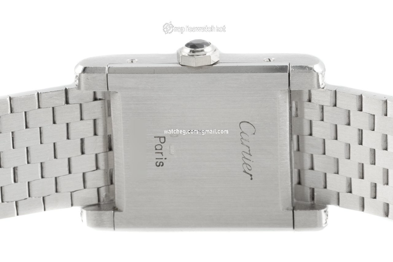 Cartier Tank Womens watch Manual winding White gold 78093 4