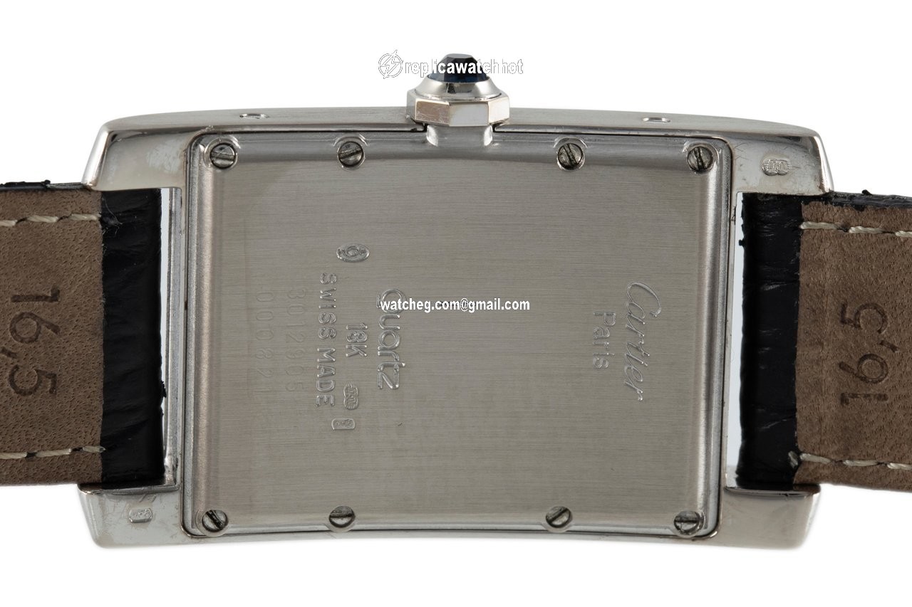 Cartier Tank Americaine Mens watch Unisex Quartz White gold 3012905 4