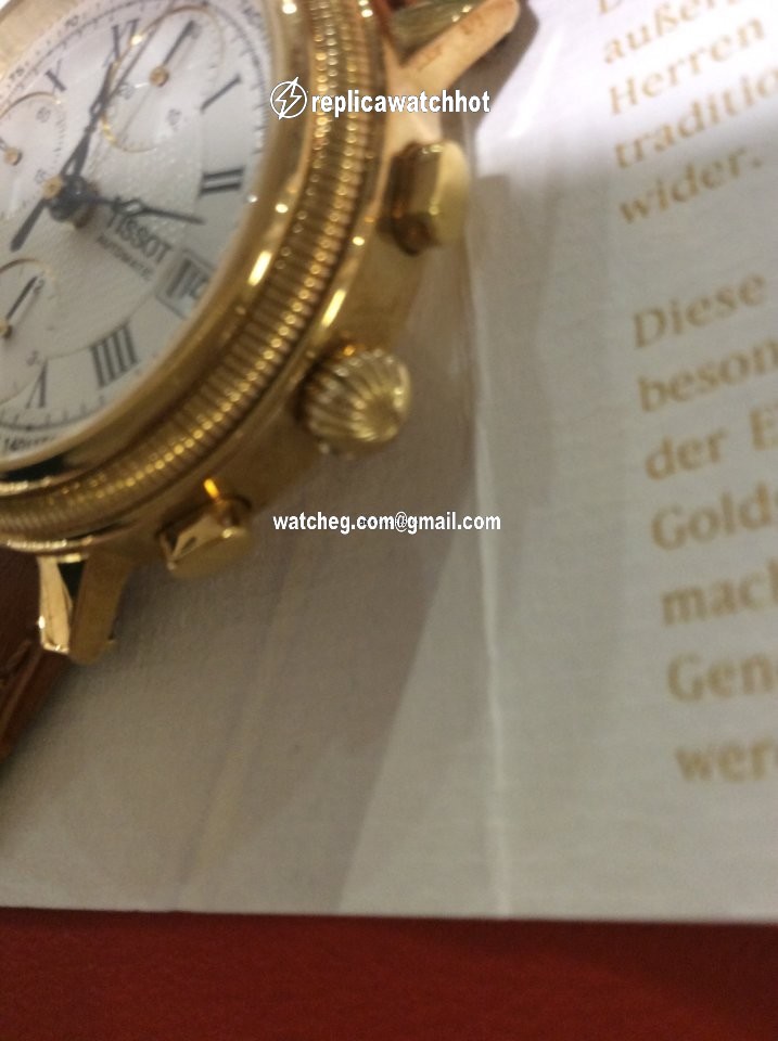 Tissot Bridgeport Mens watch Unisex Automatic Yellow gold T71.3.435.33 4
