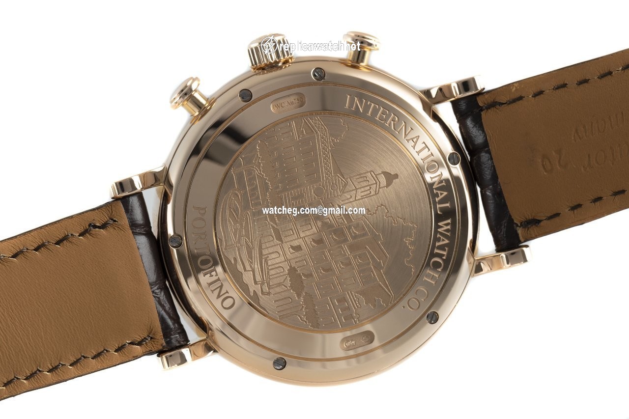 IWC Portofino Chronograph Mens watch Unisex Automatic Red gold IW391021 4