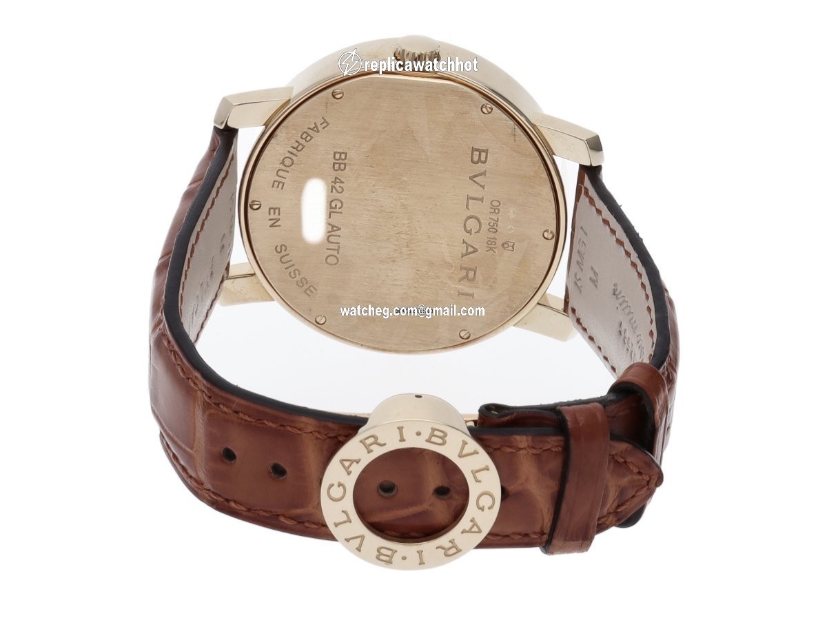 Bulgari Bulgari Mens watch Unisex Automatic Yellow gold BB42WGLD N 4