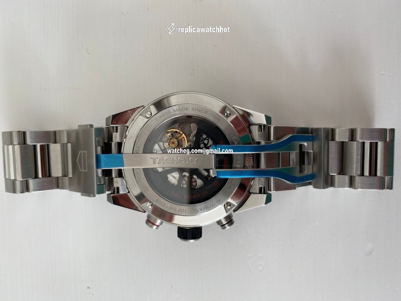TAG Heuer Carrera Calibre HEUER 01 Mens watch Unisex Automatic Steel CAR201P.BA0766 4