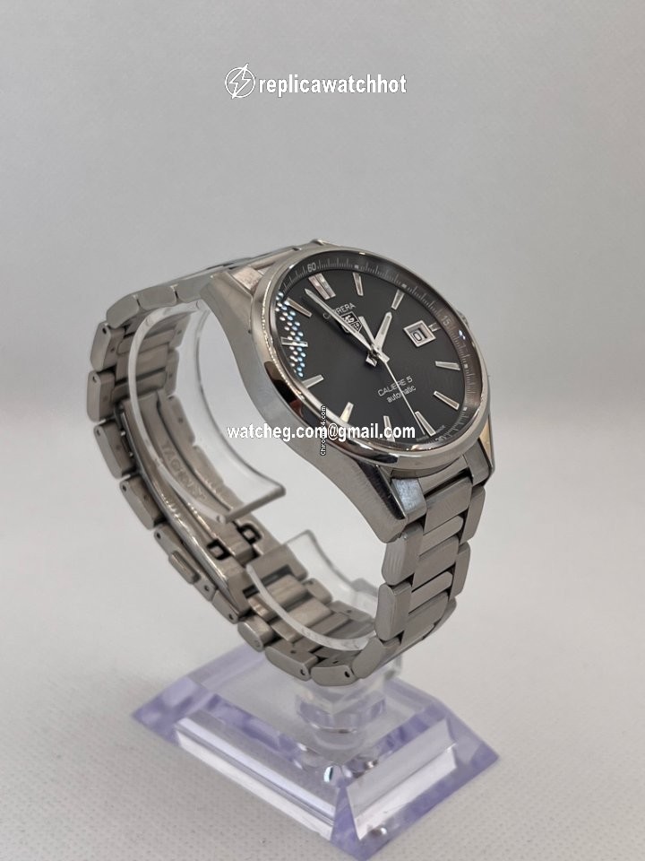 TAG Heuer Carrera Calibre 5 Mens watch Unisex Automatic Steel WAR211C.BA0782 4
