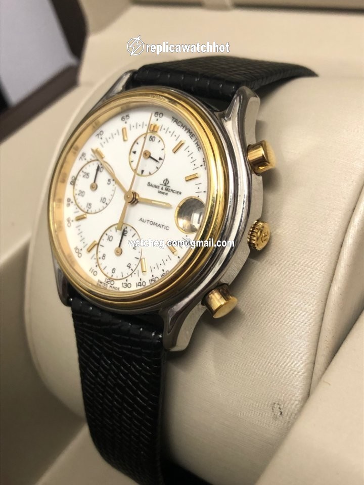 Baume & Mercier Mens watch Unisex Manual winding Gold Steel 6103 4