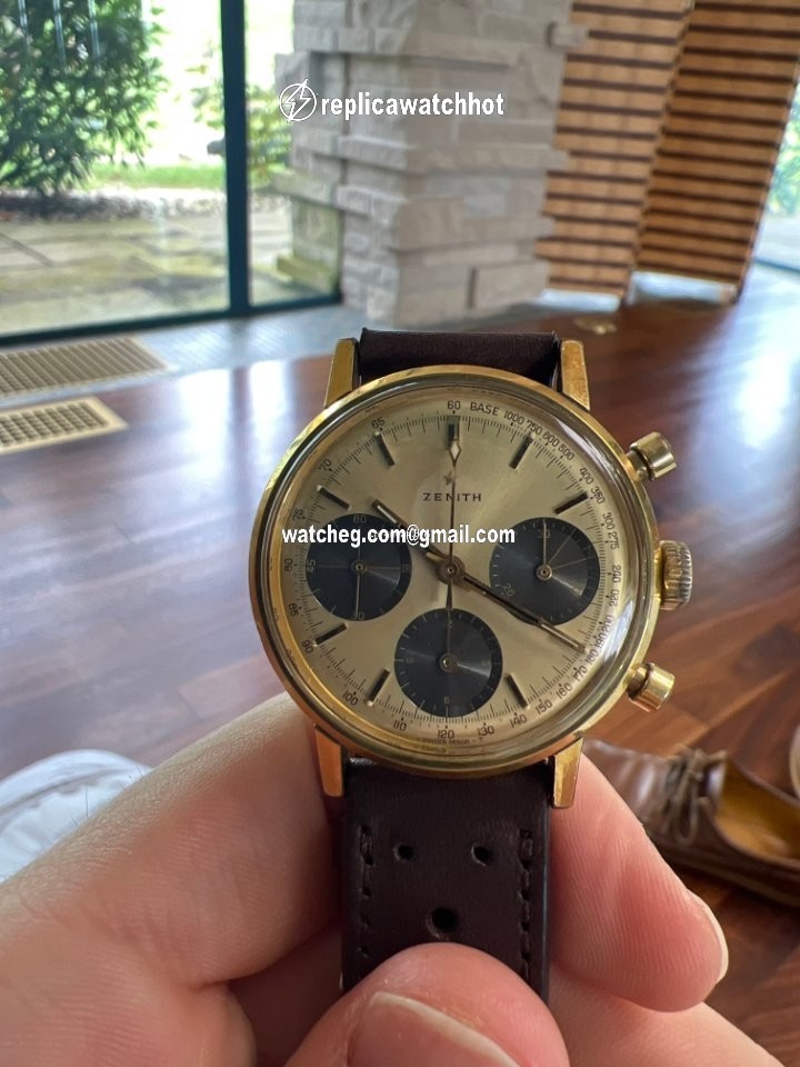 Zenith Mens watch Unisex Manual winding Gold Steel 146-HP 4