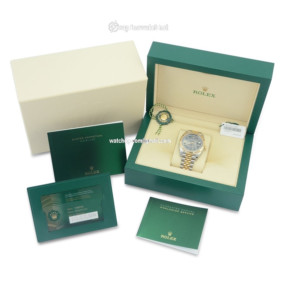 Rolex Datejust 41 Mens watch Unisex Gold Steel Automatic 126333-0020 4