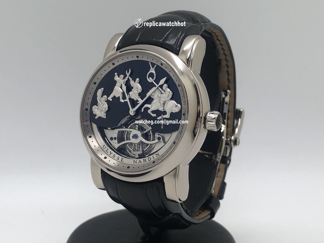 Ulysse Nardin Genghis Khan Mens watch Unisex Manual winding White gold 780-88 4