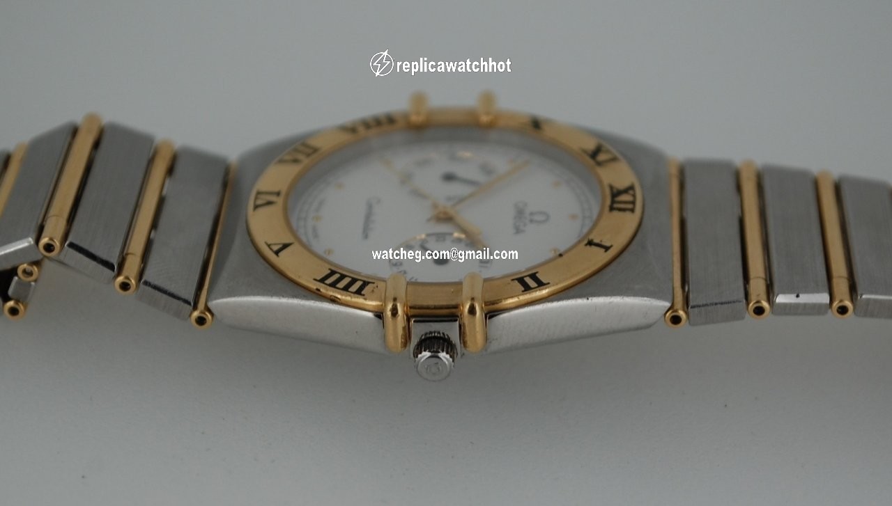 Omega Constellation Day-Date Mens watch Unisex Quartz Gold Steel 396.1069 4