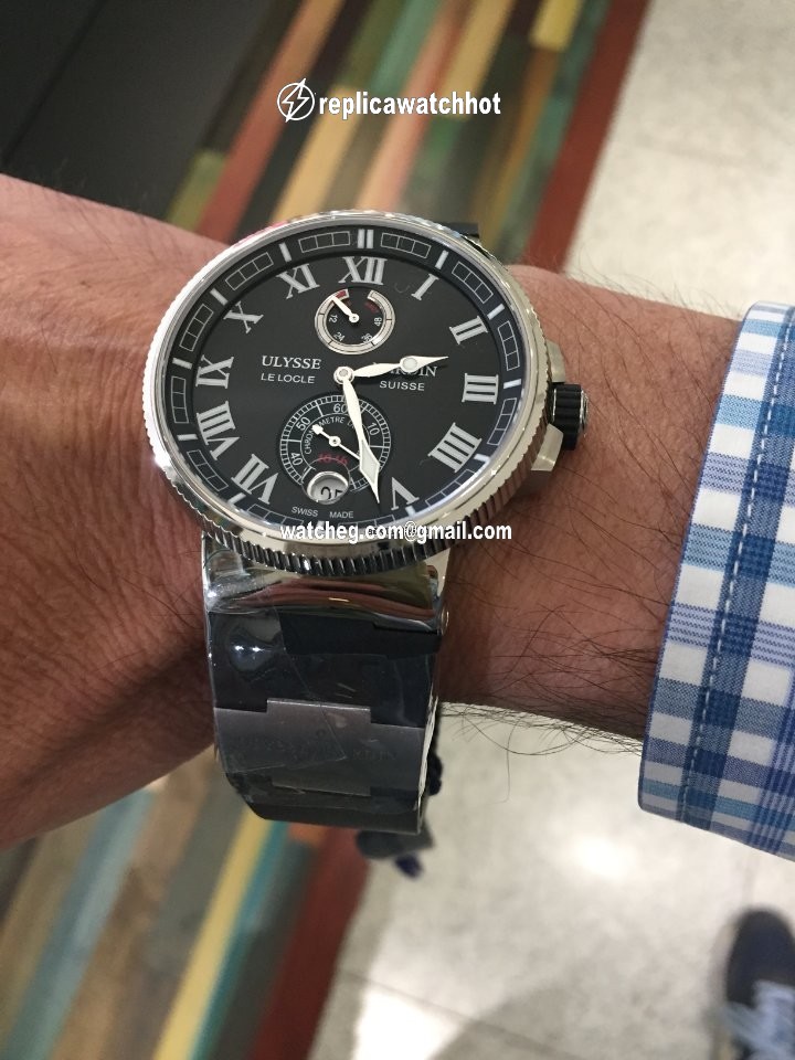 Ulysse Nardin Marine Chronometer Manufacture Mens watch Unisex Automatic Steel 1183-126-3 42 4