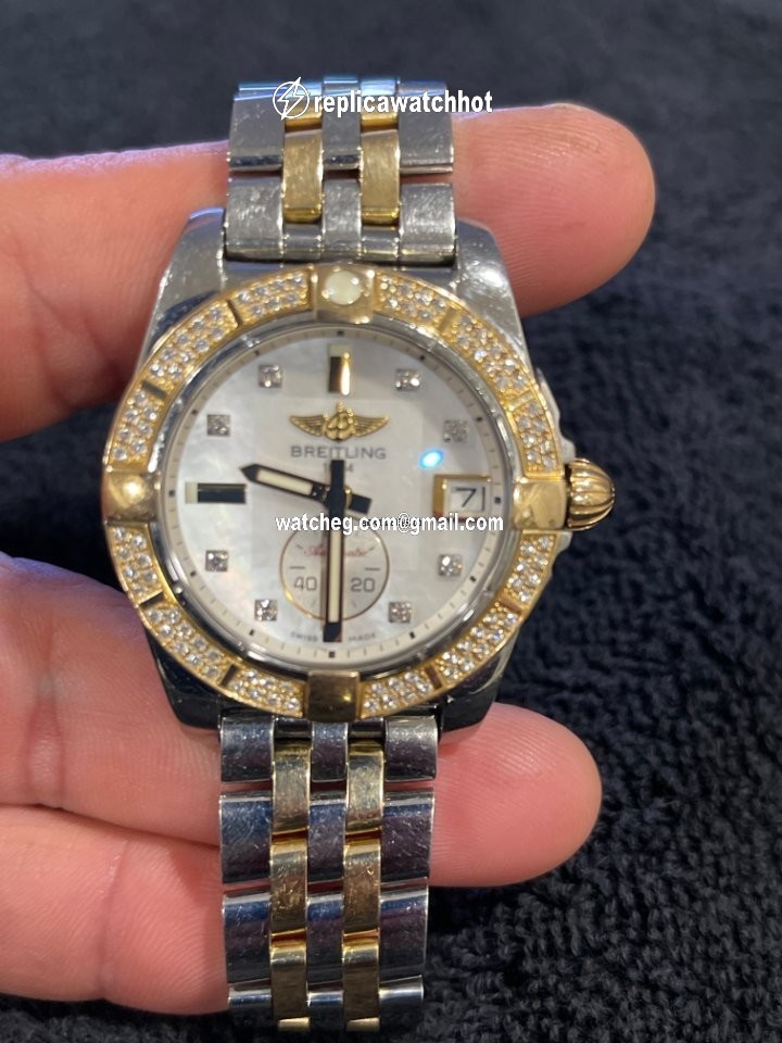 Breitling Galactic 36 Womens watch Automatic Gold Steel C3733012 A724 376C 4