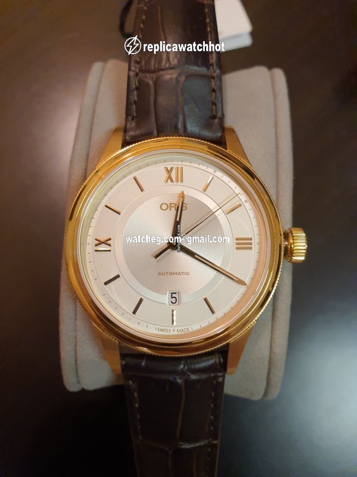 Oris Classic Mens watch Unisex Automatic Gold Steel 01 733 7719 4871-07 6 20 32 4