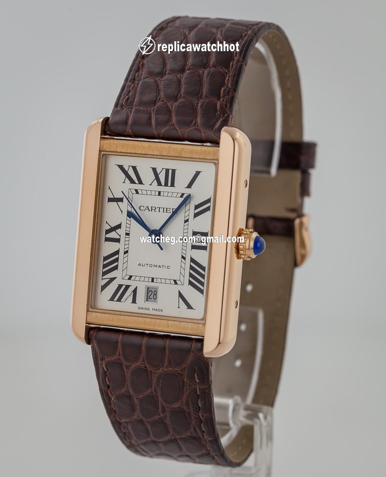 Cartier Tank Solo Mens watch Unisex Automatic Rose gold W5200026 4