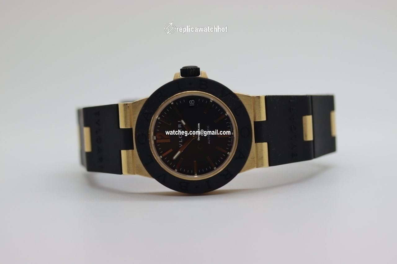 Bulgari Diagono Womens watch Automatic Yellow gold AL32G 4