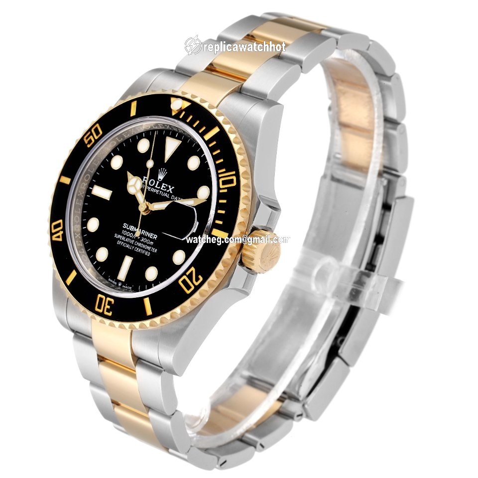 Rolex Submariner Date Mens watch Unisex Gold Steel Automatic 126613 4